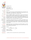Ronald McDonald House Letter