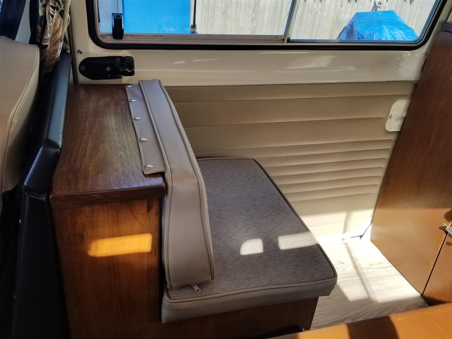 Inside volkswagen bus